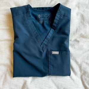 Figs Catarina Scrub Top in Dark Harbor XS